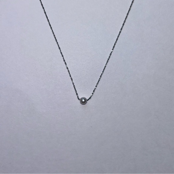 Sterling Silver Pearl Necklace - Picture 2 of 2